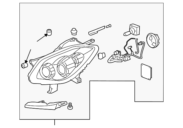 2016 Buick Enclave Headlamp Assembly RH