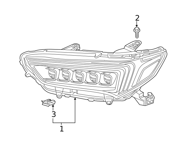 2017 Acura TLX Headlamp Assembly LH